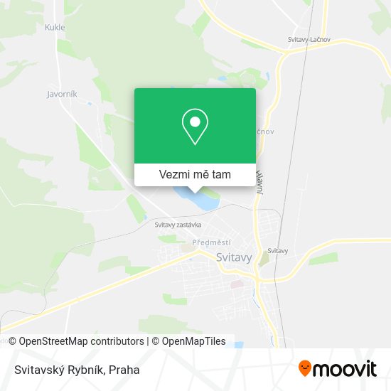 Svitavský Rybník mapa