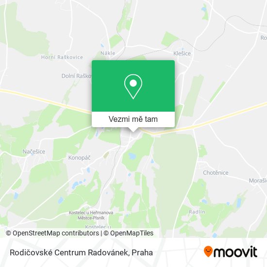 Rodičovské Centrum Radovánek mapa