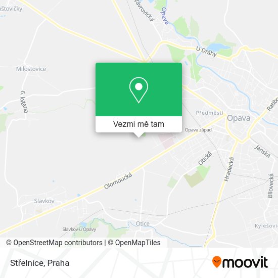 Střelnice mapa
