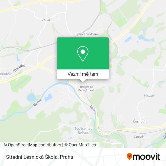 Střední Lesnická Škola mapa