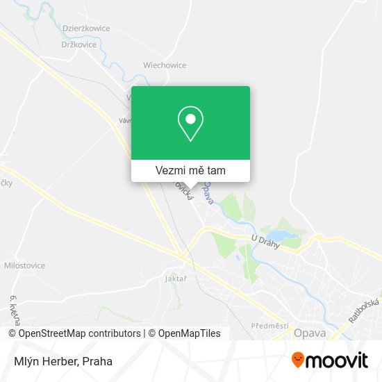 Mlýn Herber mapa