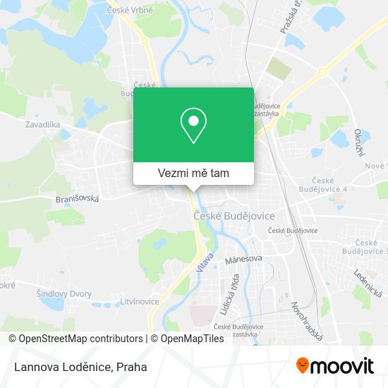 Lannova Loděnice mapa