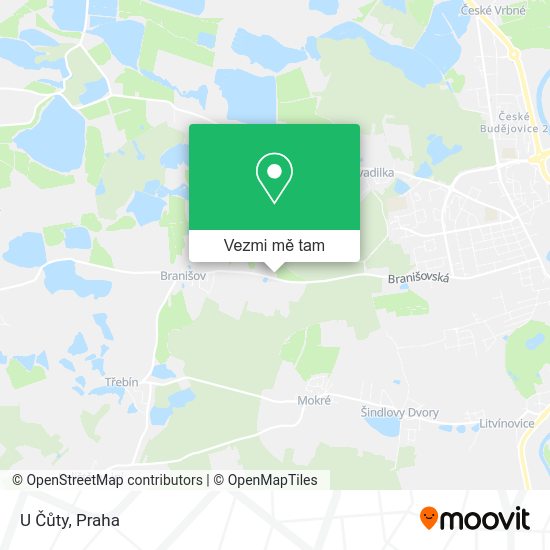 U Čůty mapa