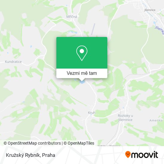 Kružský Rybník mapa