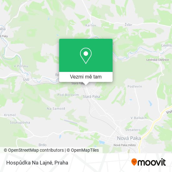 Hospůdka Na Lajně mapa