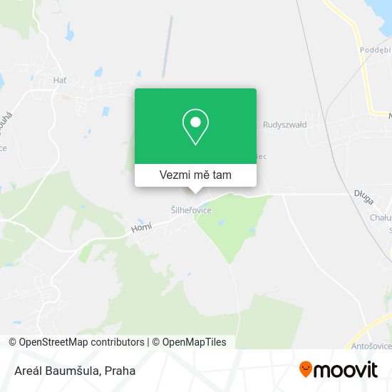 Areál Baumšula mapa