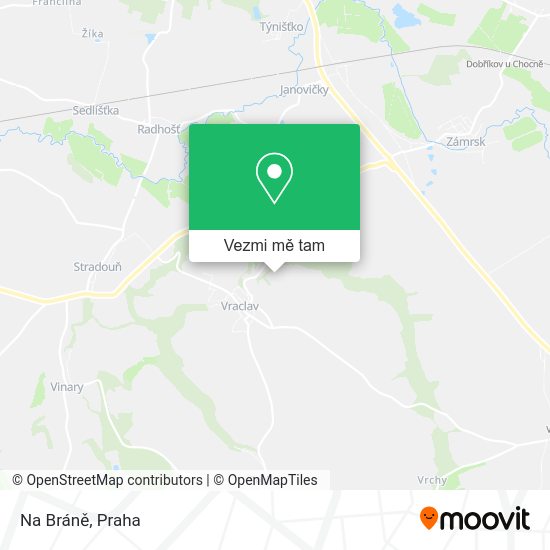 Na Bráně mapa
