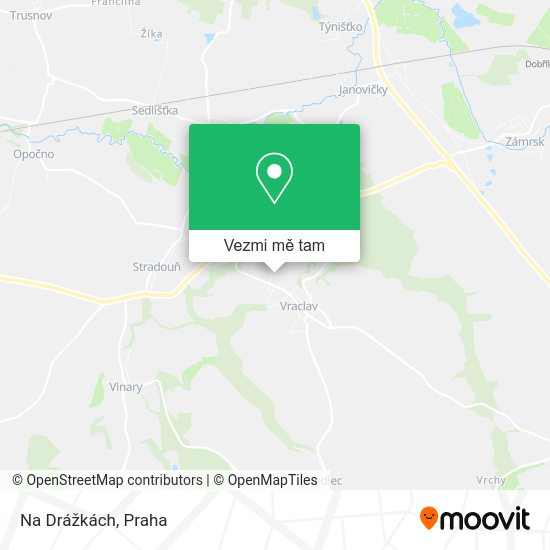 Na Drážkách mapa
