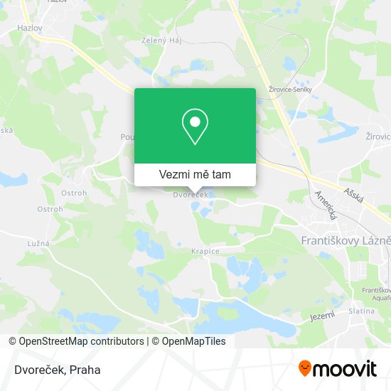 Dvoreček mapa