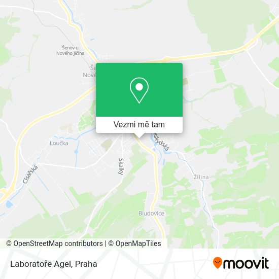 Laboratoře Agel mapa