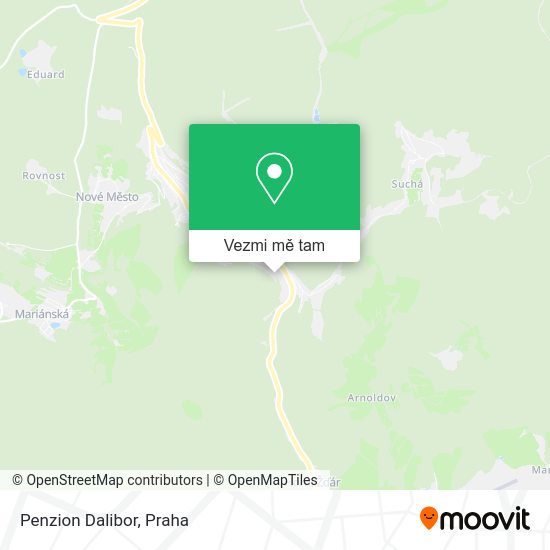 Penzion Dalibor mapa