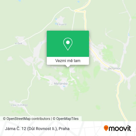 Jáma Č. 12 (Důl Rovnost Ii.) mapa