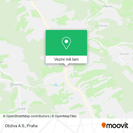 Obživa A.S. mapa