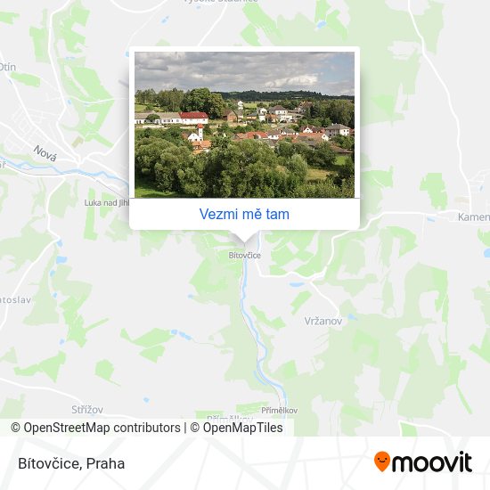 Bítovčice mapa