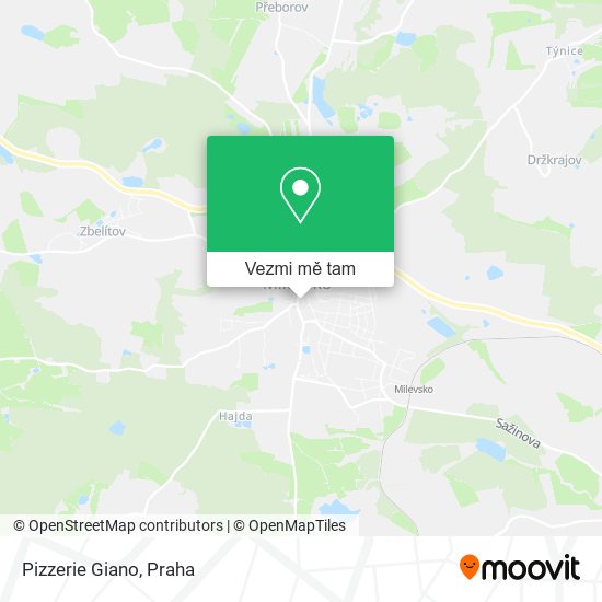 Pizzerie Giano mapa