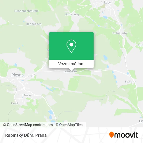 Rabínský Dům mapa