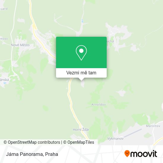 Jáma Panorama mapa