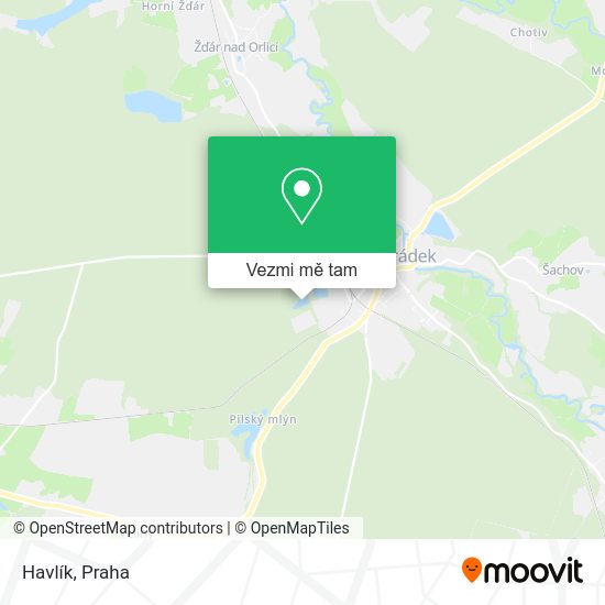 Havlík mapa