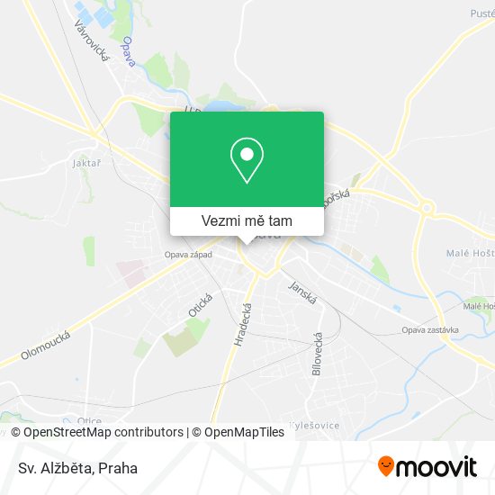 Sv. Alžběta mapa