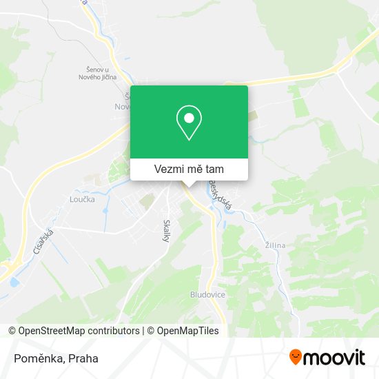 Poměnka mapa