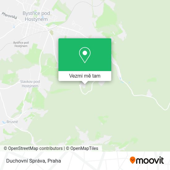 Duchovní Správa mapa