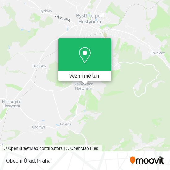 Obecní Úřad mapa