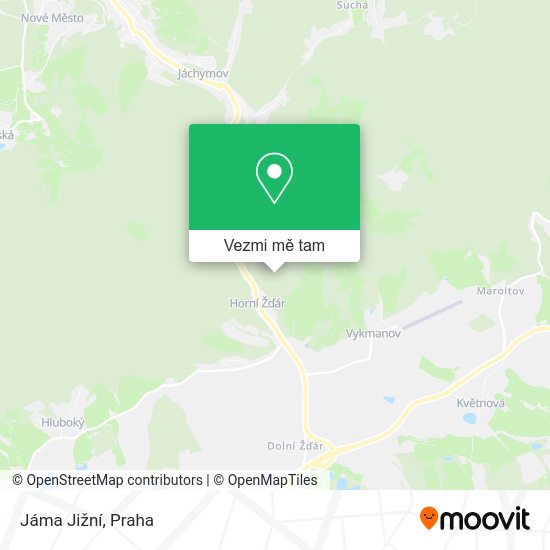 Jáma Jižní mapa