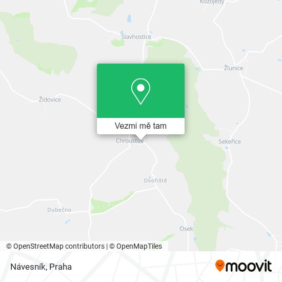 Návesník mapa