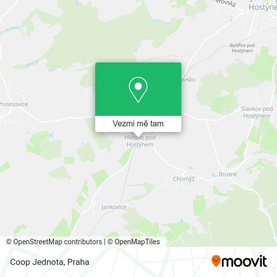 Coop Jednota mapa