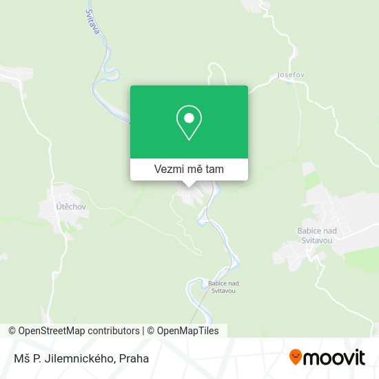 Mš P. Jilemnického mapa
