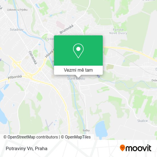 Potraviny Vn mapa