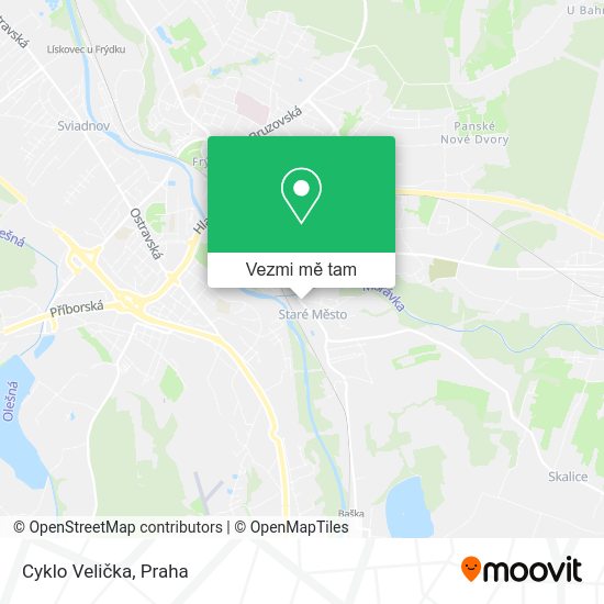 Cyklo Velička mapa