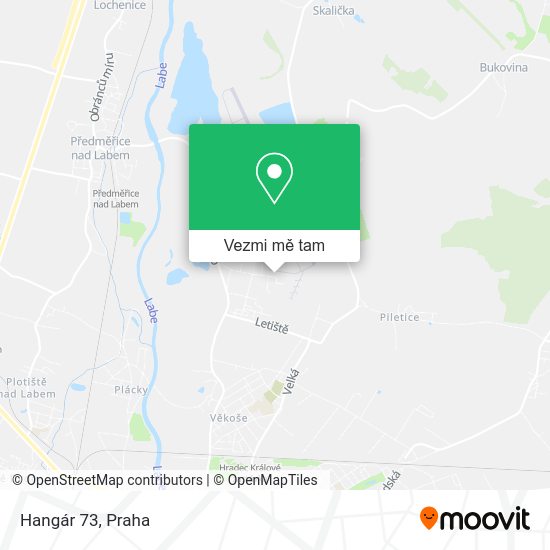 Hangár 73 mapa