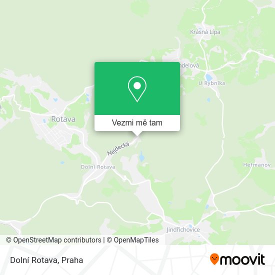 Dolní Rotava mapa