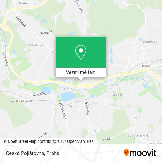 Česká Pojištovna mapa