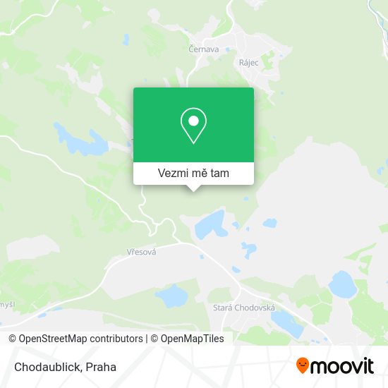 Chodaublick mapa