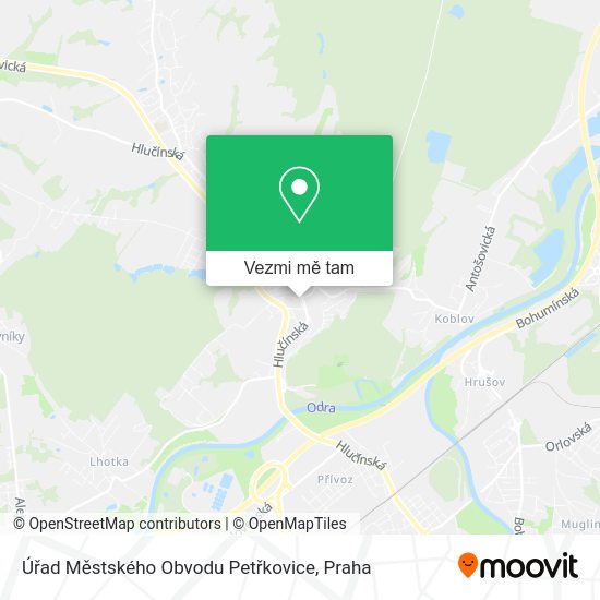 Úřad Městského Obvodu Petřkovice mapa