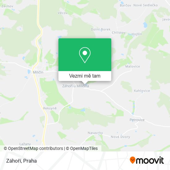 Záhoří mapa
