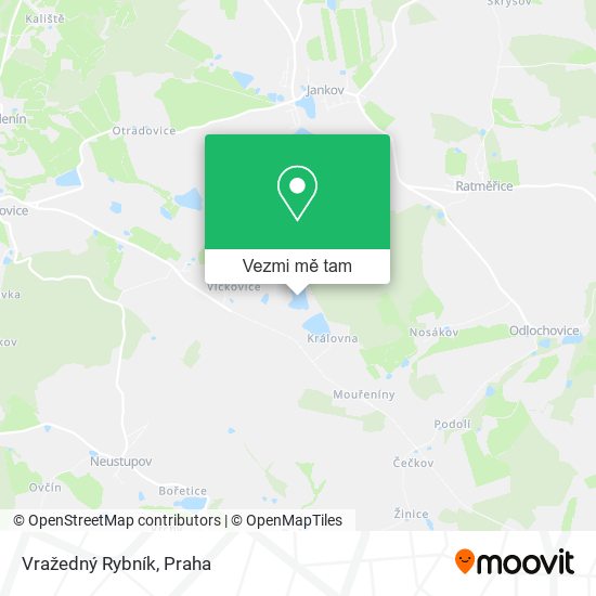 Vražedný Rybník mapa