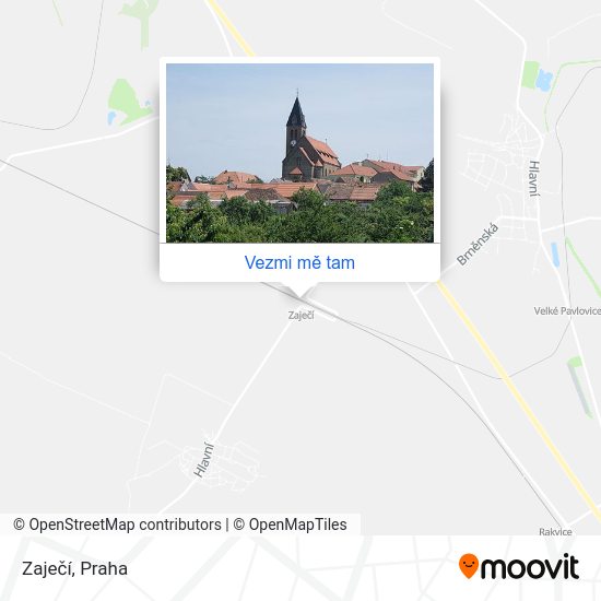 Zaječí mapa