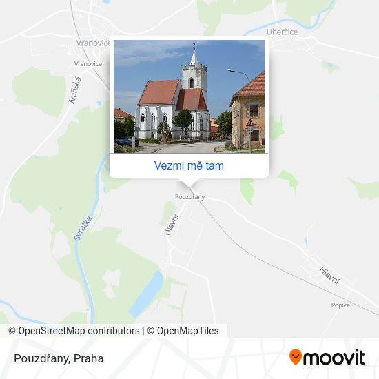 Pouzdřany mapa