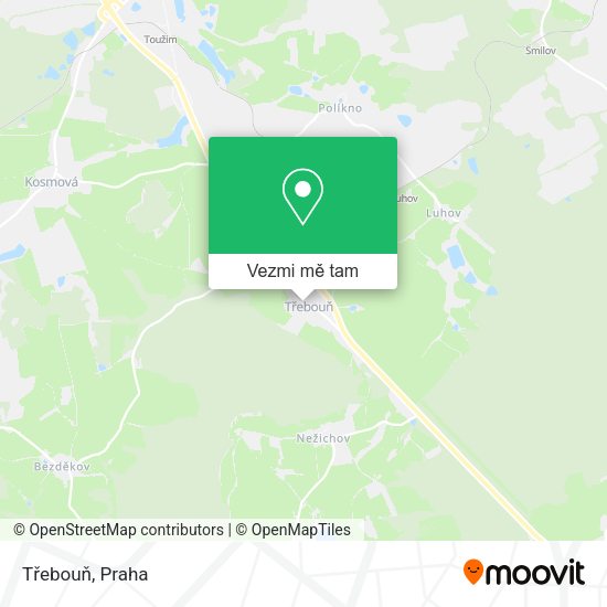 Třebouň mapa