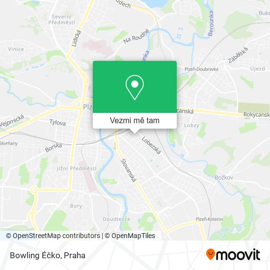 Bowling Éčko mapa