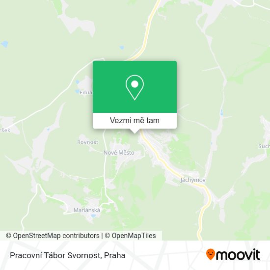 Pracovní Tábor Svornost mapa