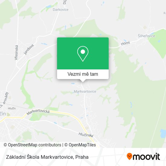 Základní Škola Markvartovice mapa
