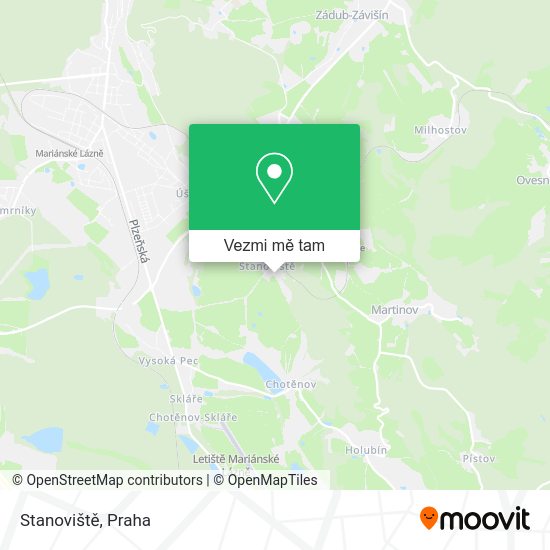 Stanoviště mapa