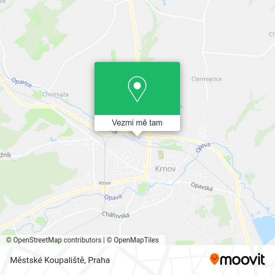 Městské Koupaliště mapa