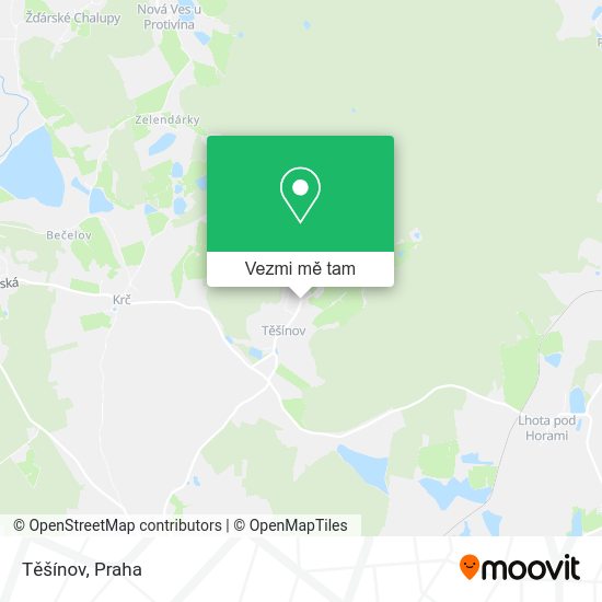 Těšínov mapa