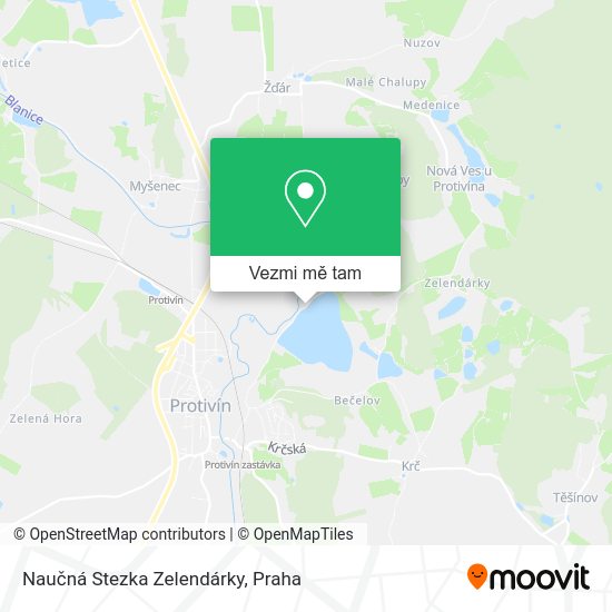 Naučná Stezka Zelendárky mapa