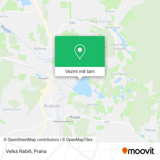 Velká Rabiň mapa